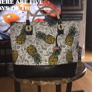 Nine West Pineapple Pattern Shoulder Bag